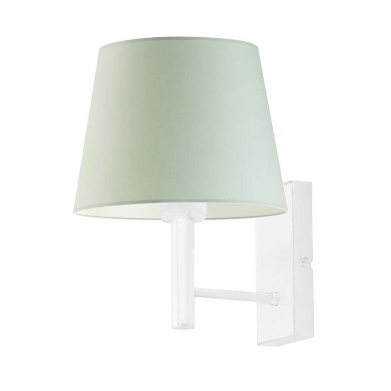 Axinia Armed Sconce, White, Mint