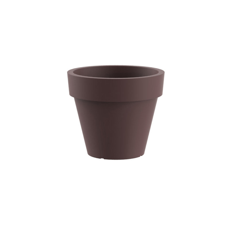 Pot à fleurs en résine Maceta, Taupe, H 11,75 po x l 13,75 po x P 13,75 po