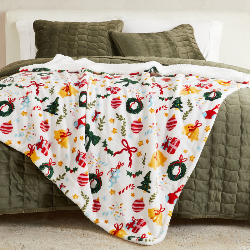 Jeté réversible ultra doux en peluche, Célébration