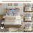 Farmhouse Bed Frame With Led Lights And Charging Station, Wooden Platform Bed With 2 Storage Drawers, Rustic Accent Headboard With Sliding Barn Door Storage Cabinets, White-1283342776-1310404668