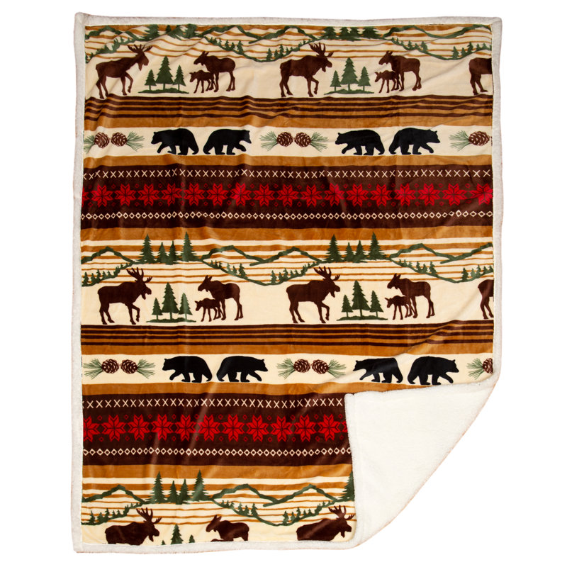 Embroidered Throw Blanket