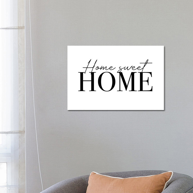 " Home Sweet Home ", No Mat, 18" H x 26" W x 1.5" D, Wrapped Canvas