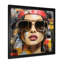 «Red Grunge Woman Collage IV», art mural Pop-1072790025-1072790030