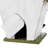 8.75"H Distressed Solid Wood Birdhouse with 3D Flower Decoration