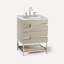 Meuble-lavabo gris naturel sans plateau de coiffeuse Craft Series