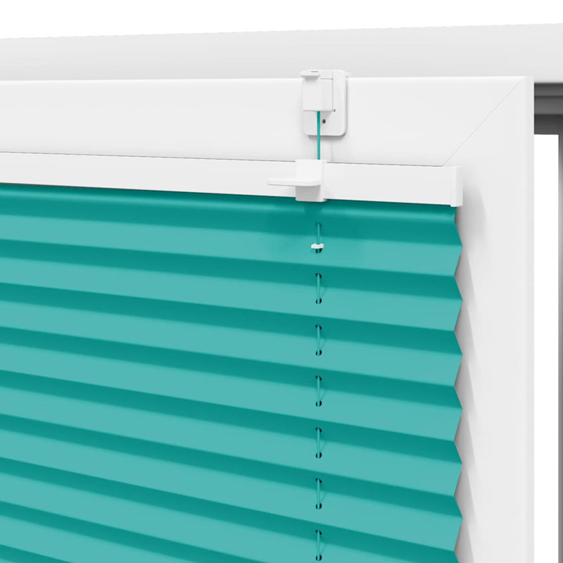 Room Darkening Pleated shade, Petrol Green, 70cmW x 150cmL