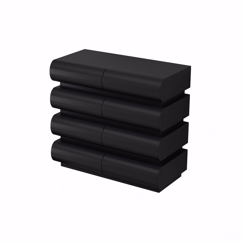 Cabinet, 8 Drawer, Dresser, Black