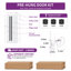 Porte intérieure prémontée à 2 panneaux en MDF à âme pleine, blanc, 24 po x 80 po, avec charnières et cadre à montage rapide-134182033-134182038