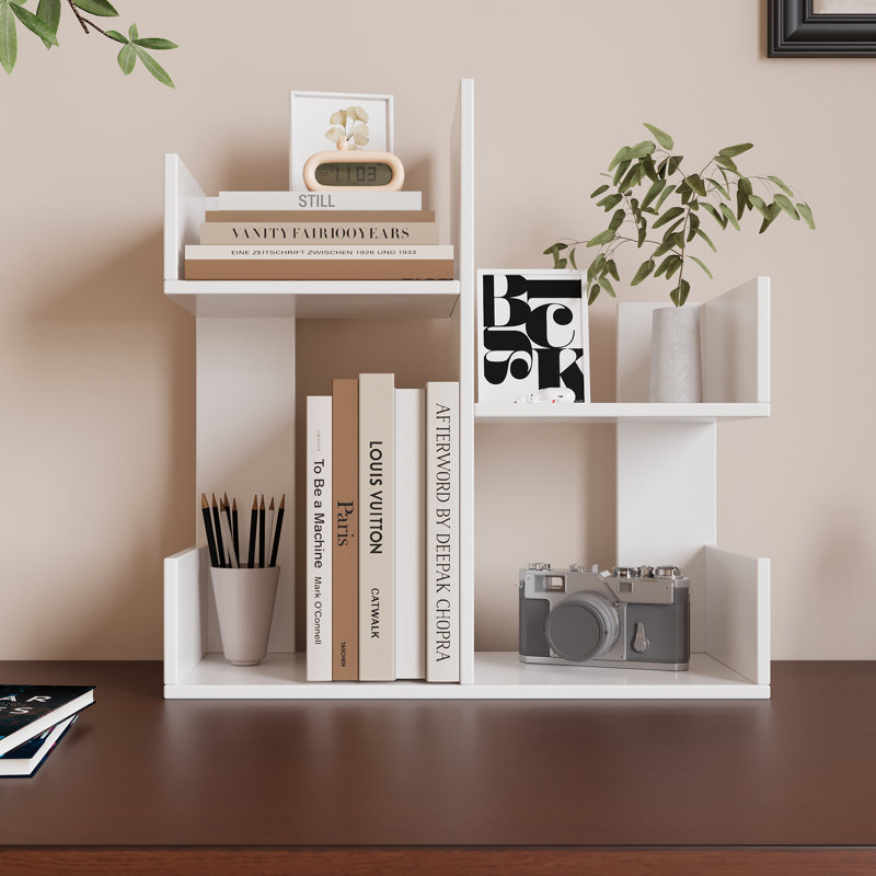 Support de rangement en bambou, Blanc
