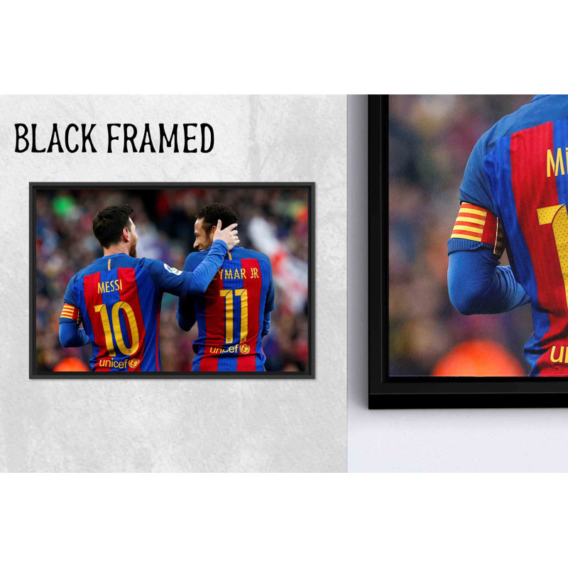 Impression élégante sur toile de football Messi et Neymar: option, 1P, 47,3 po H x 67 po l