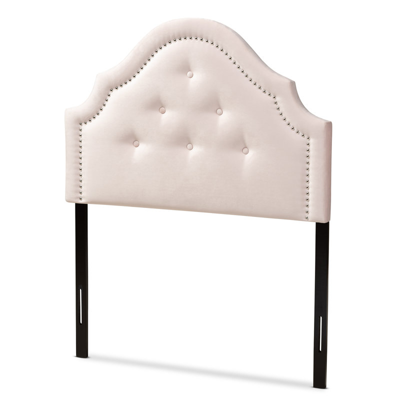 Tête de lit tapissier Miccah, Simple, Rose clair