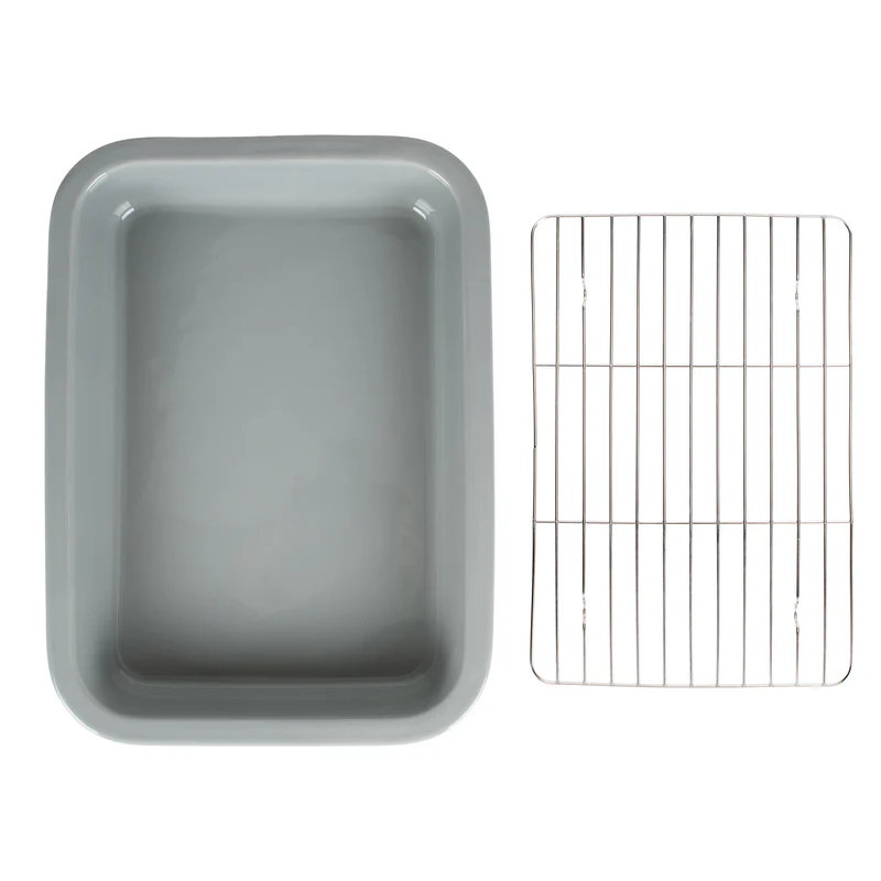 Plat de cuisson gris 304, Gris