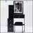 Compact Vanity Table Set With LED Mirror, Touch Control, And High Capacity Storage For Small Spaces