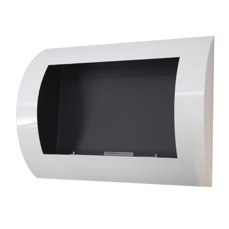 Noelia Belfry Heating 60cm W Bio-Ethanol Fireplace with 5.97 BTU, White