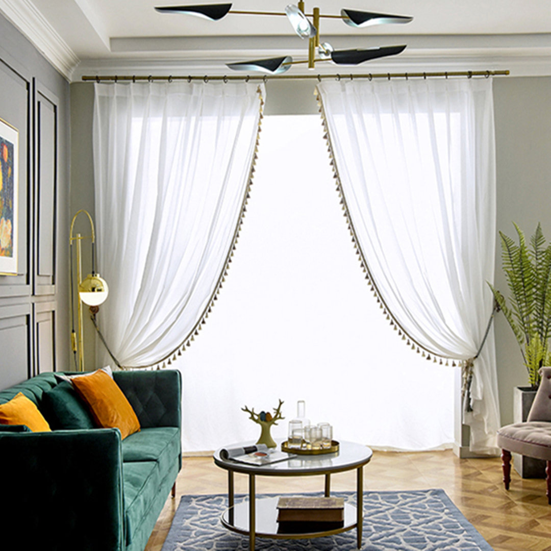 Athena Rayon Curtains (Set of 2) Visionary Home Size per 