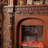 Walnut Solid + Manufactured Wood Electric Fireplace