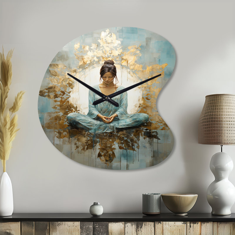 Zen Meditation Position I - Méditation, horloge asymétrique, Grand