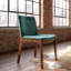 Chaise parsons rembourrée en lin Barriento-20575648