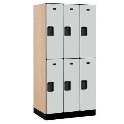 Manufactured Wood 2 - Tier 36'' Gym Locker with Padlock
