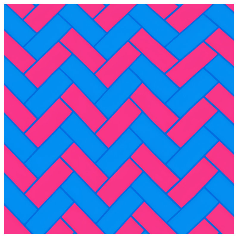 Blue Herringbone Comforter, King