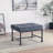 Velvet & Sandy Gray Finish Fabric Upholstered Ottoman
