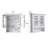 Cardonas Removable Over-The-Toilet Bathroom Wall Cabinet with Glass Doors, Adjustable Shelf & Open Storage-565280570