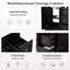 Meuble-lavabo transitionnel 36 po avec lavabo en céramique de 36 po - Comprend 2 portes à fermeture en douceur, une tablette réglable en forme de U, 3 tiroirs (dont un avec séparateur), une finition peinte et un grand espace de rangement-1423668371