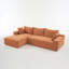 Canapé modulaire très profond de 108 po x 68 po, canapé nuage, canapé pour 4 personnes, assis et dormant, canapé modulaire en chenille de salon, pas besoin d'assembler-448350091