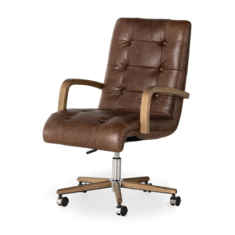 Luca Leather Swivel Task Chair