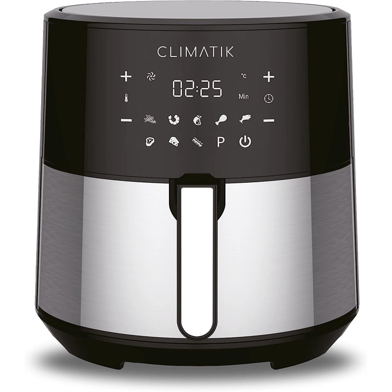 Climatik XXL 8.0 Litre Air Fryer Extra Large Size x8 Cooking Presets For Healthy Oil Free Cooking