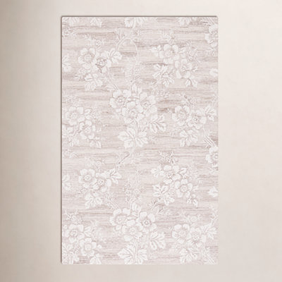 Hand-Tufted Wool Floral Rug