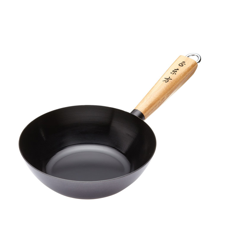 World of Flavours Oriental 20cm Non-Stick Carbon Steel Wok