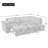 Polyester With Square Arms Sofa-1074339587