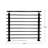 Modern Horizontal Adjustable Railing Banister System for Staircases Balconies and Decks Complete Guard Railing Kit-86192365