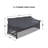 Bedingfield 75.5'' Wide Straight Wicker Patio Sofa Cover