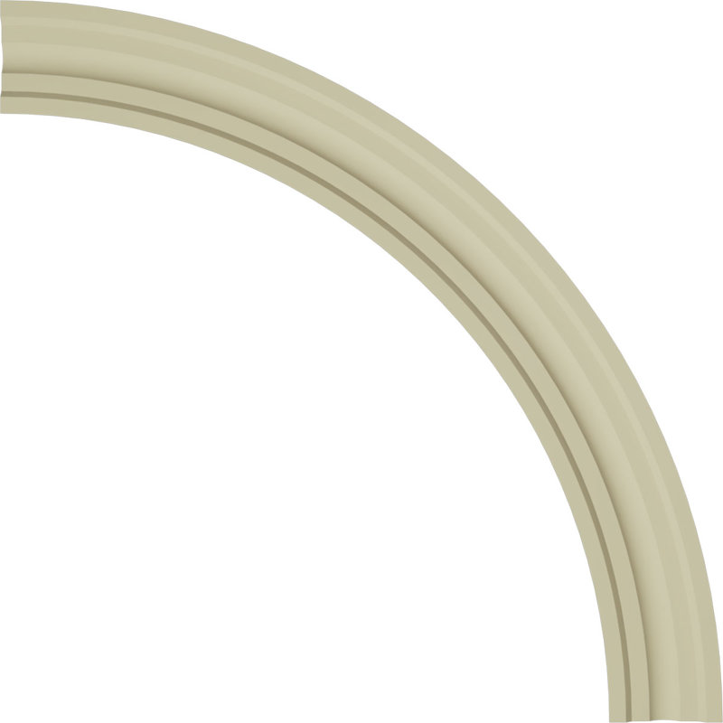 Ensemble d'anneaux de plafond traditionnel, H 41,75 po x l 41,75 po, Simple (1/4 d'un cercle complet)