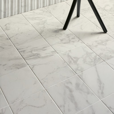 Dandy 8" x 8" Italian Marble Look Porcelain Tiles