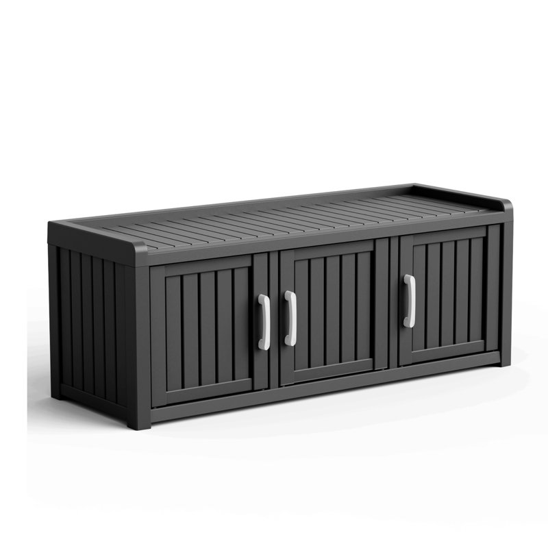 Patio 3-Door Shoe Storage Cabinet