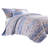  Purple Microfiber 2 Piece Quilt Set-1860880755