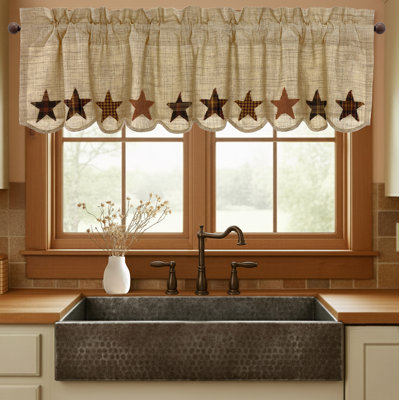 Cantonnière en coton Abilene Star