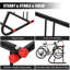 Support à vélos commercial extérieur, support à vélos en métal, support à 5 vélos pour plancher de garage pour centres commerciaux, écoles, arrière-cours, magasins de vélo