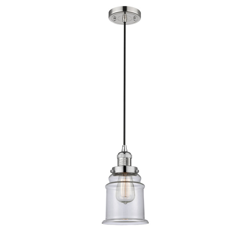 Galaviz 1 - Light Single Pendant, Polished Nickel, Clear