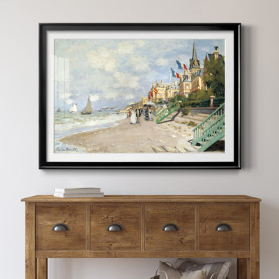 Boardwalk on the Beach - Reproduction d'art sur papier encadrée