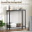Narrow Console Table, 2-Tier Small Sofa Table, 29.5" Thin Entryway Table, Behind Couch Table With Shelves, Industrial Hallway Table, Black