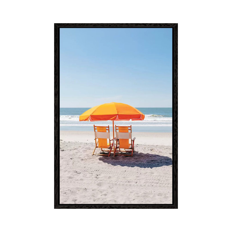 Folly Beach II by Bethany Young - Print on Canvas, Black Framed, 101.6cm H x 66.04cm W x 3.81cm D