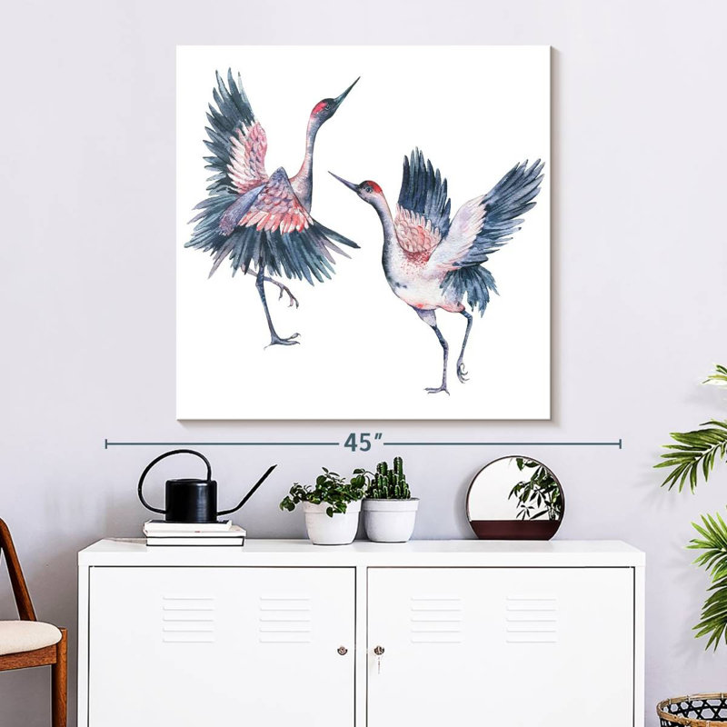 Crowle Crowned Cranes, 33" H x 33" W