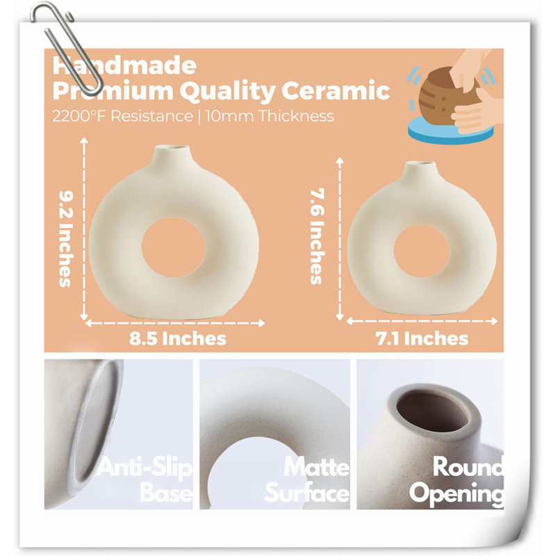 Itzayana Ceramic / Porcelain Table Vase