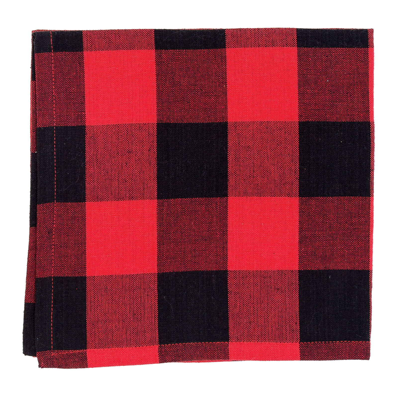 Loa Cotton Napkin, Red/Black