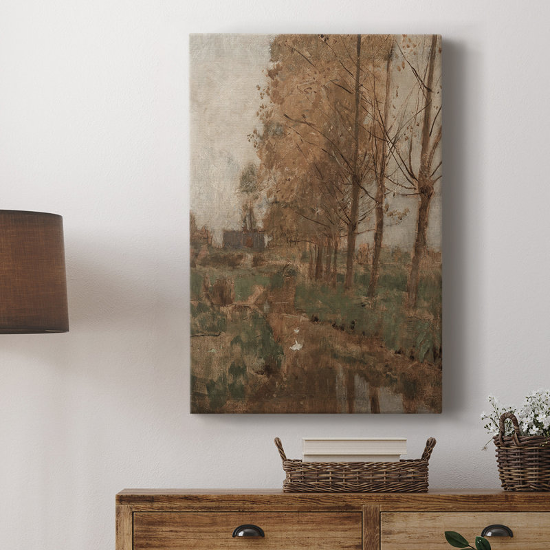Paysage rétro CLxxi - galerie Cavas, H 18 po x l 12 po