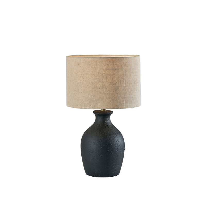 Lampe Erminia, Noir, Brun clair